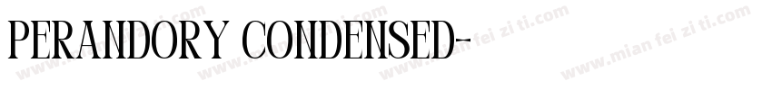 Perandory Condensed字体转换